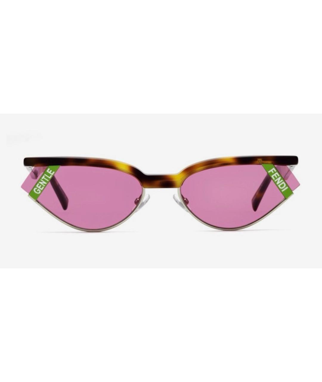 FENDI Мульти пластиковые солнцезащитные очки, фото 7
