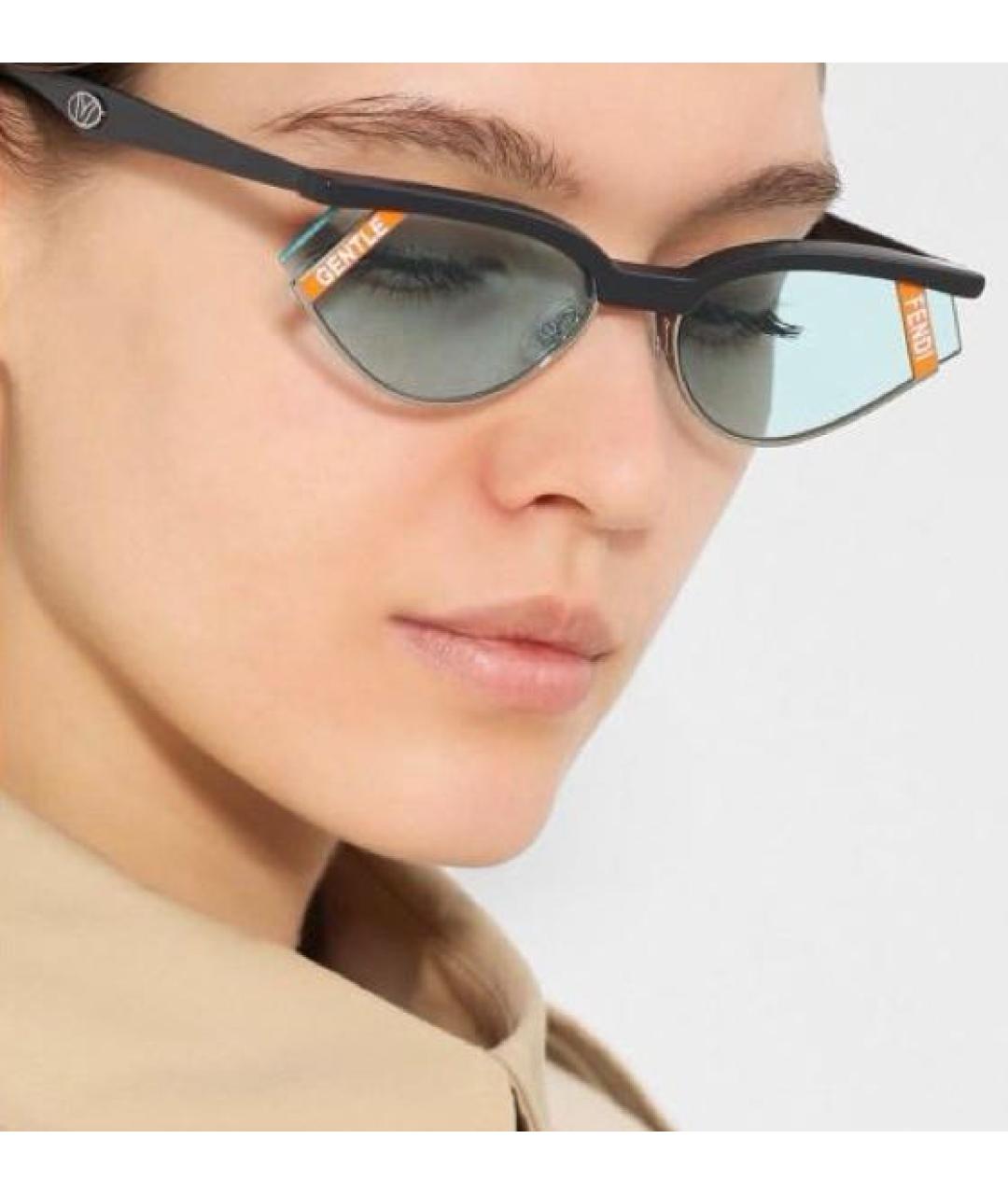 FENDI Мульти пластиковые солнцезащитные очки, фото 6