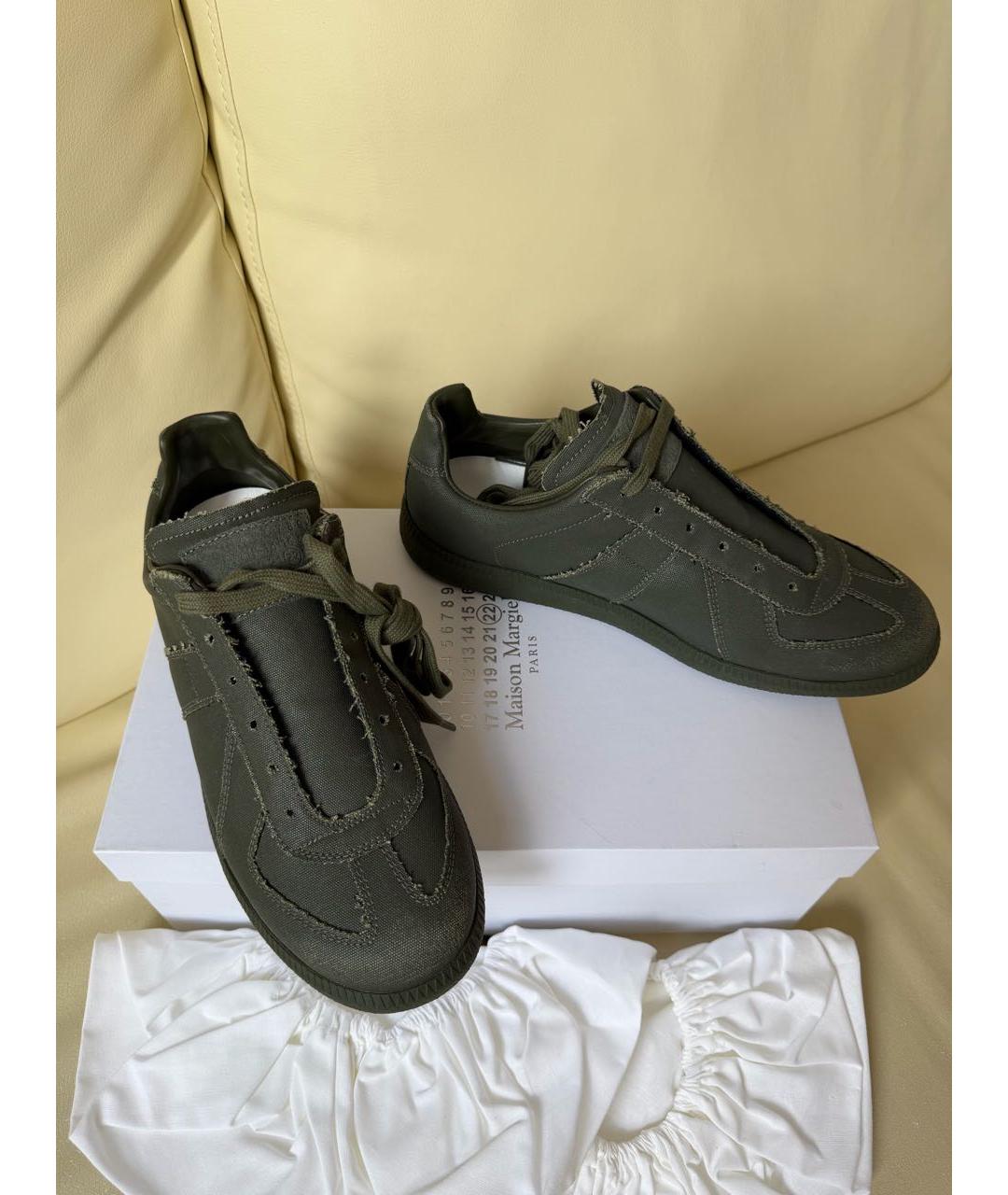 MAISON MARGIELA Хаки кеды, фото 7