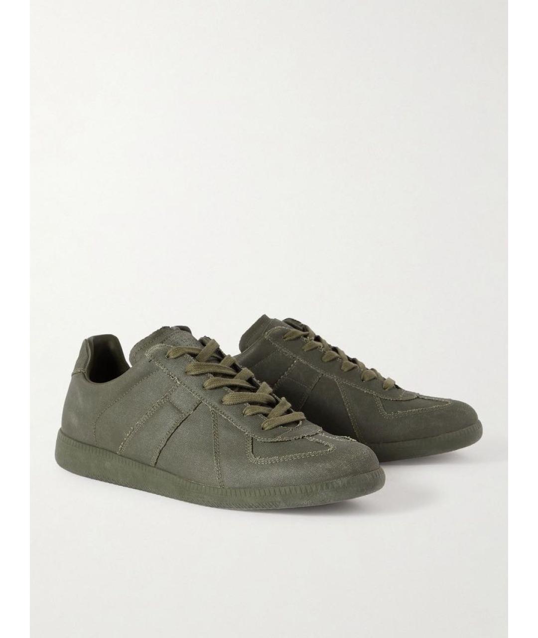 MAISON MARGIELA Хаки кеды, фото 3