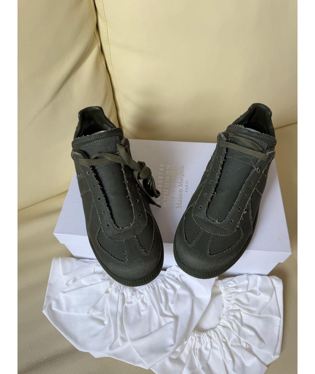 MAISON MARGIELA Хаки кеды, фото 5