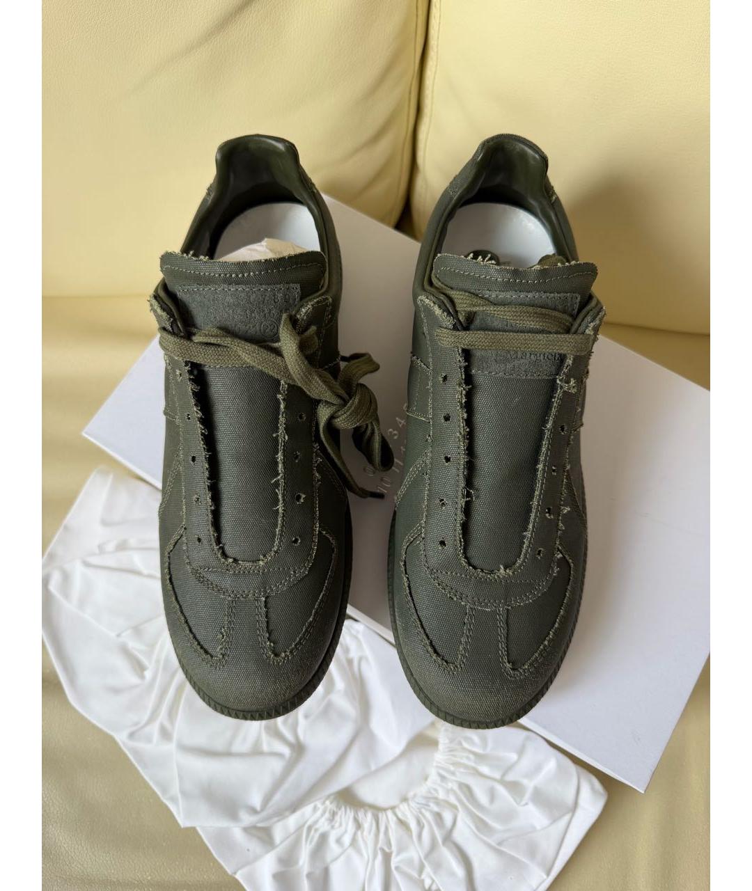MAISON MARGIELA Хаки кеды, фото 6