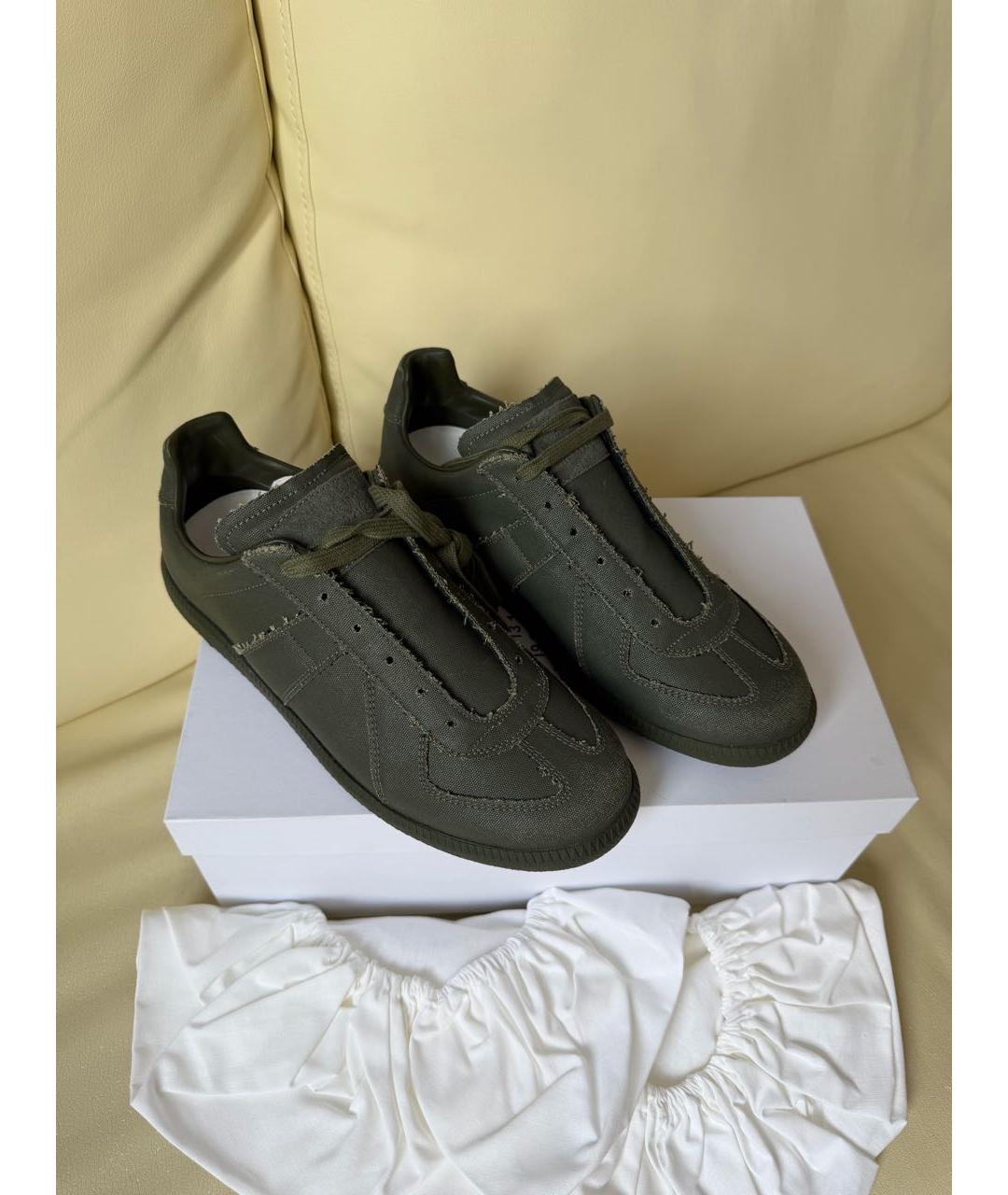 MAISON MARGIELA Хаки кеды, фото 4