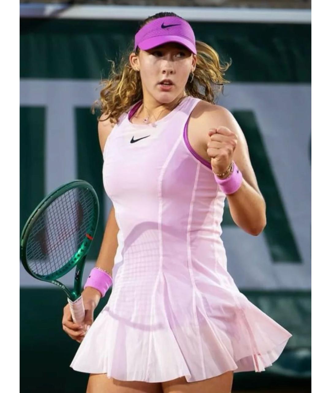 NIKE Розовое полиэстеровое платье, фото 4
