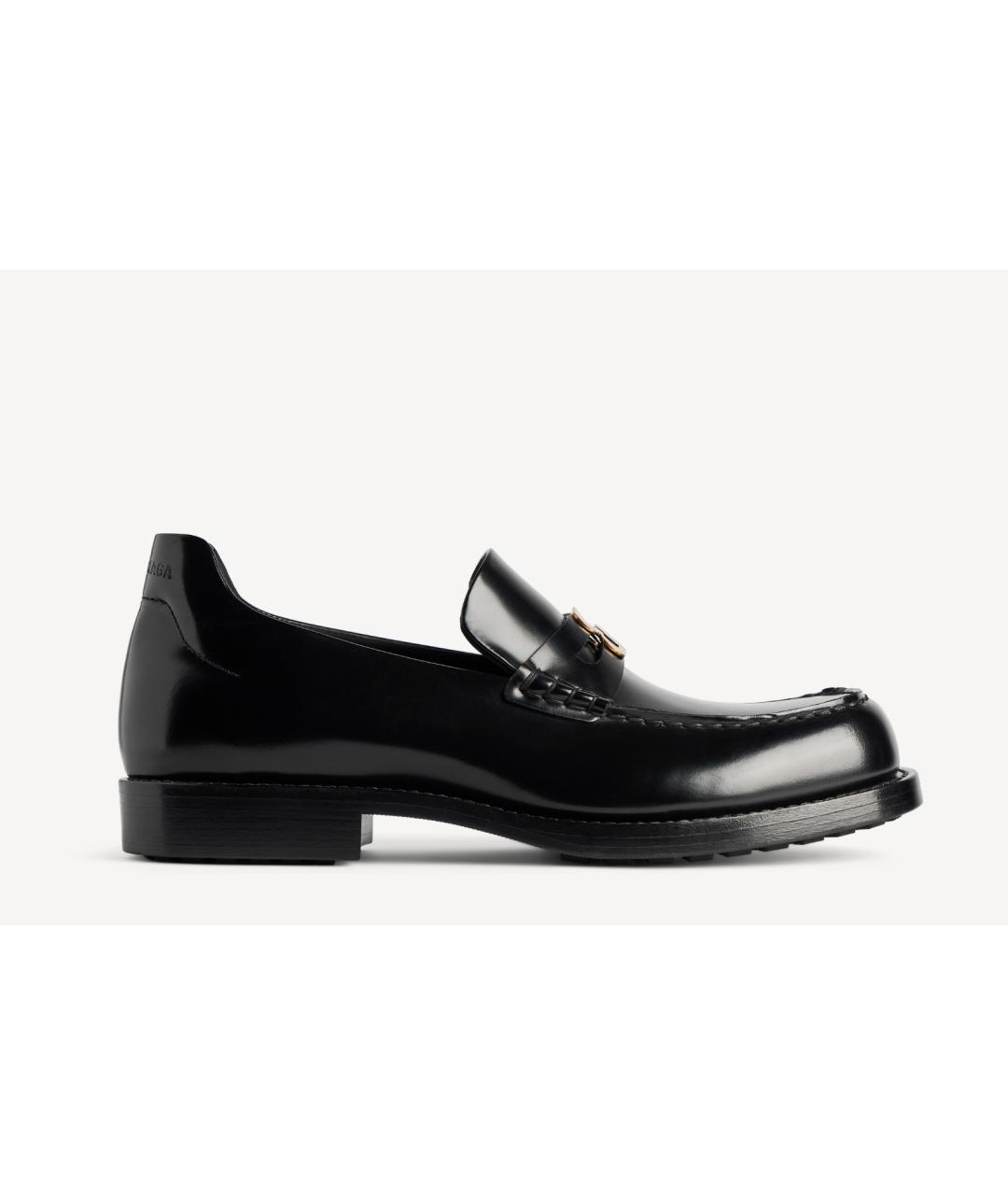 BALENCIAGA Черные кожаные лоферы, фото 5