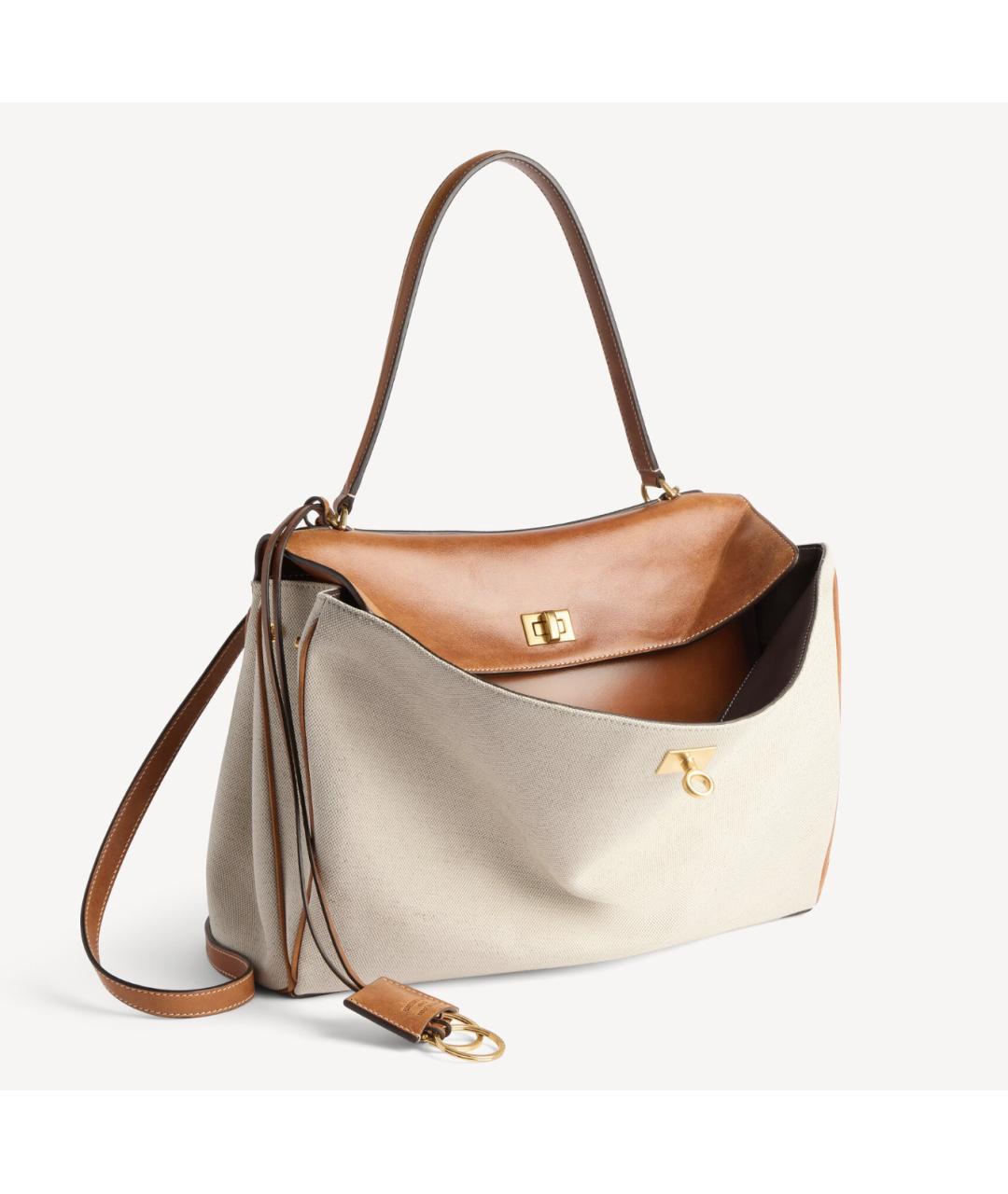 BALENCIAGA Бирюзовая кожаная сумка тоут, фото 5