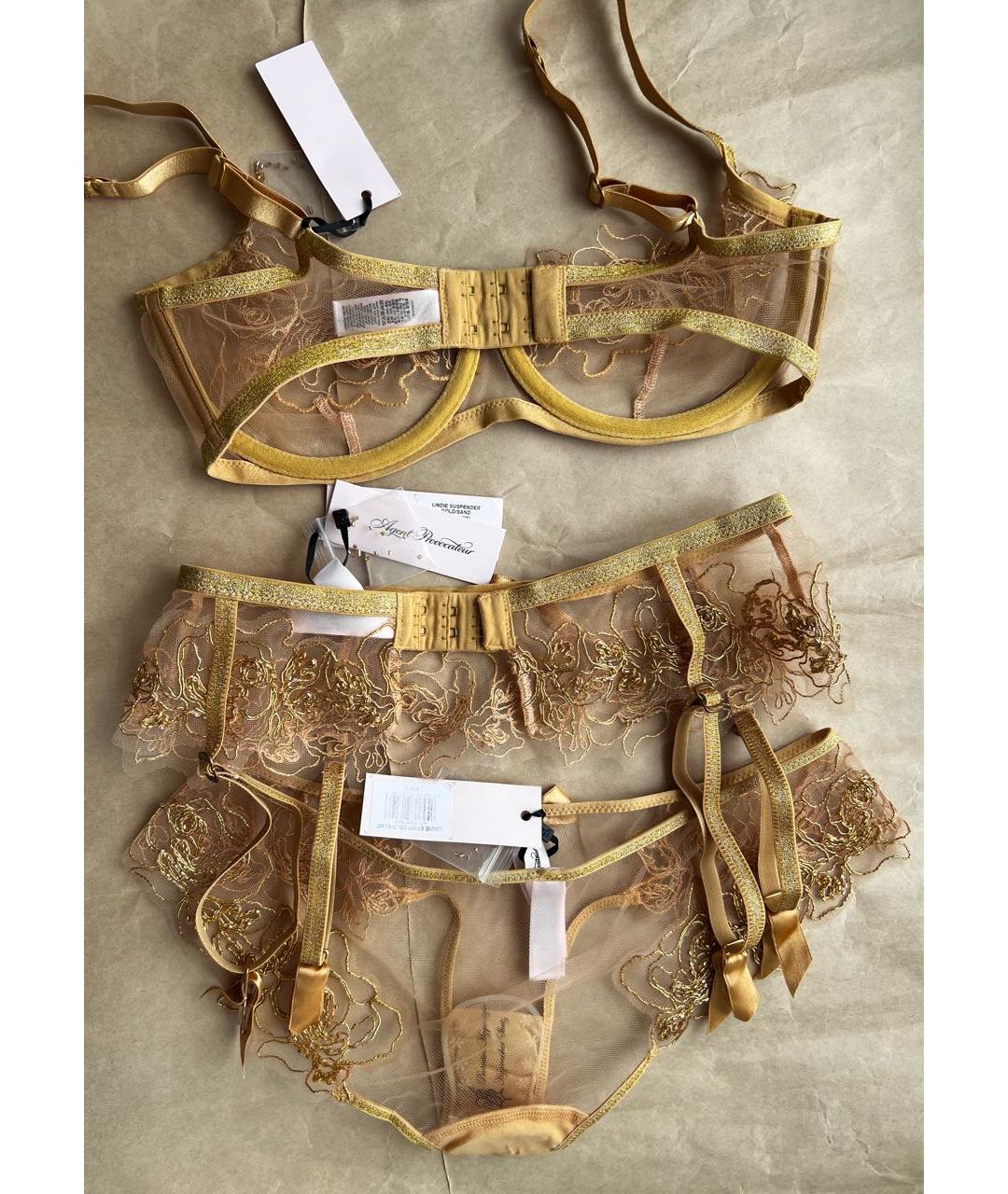 AGENT PROVOCATEUR Золотой комплекты, фото 3