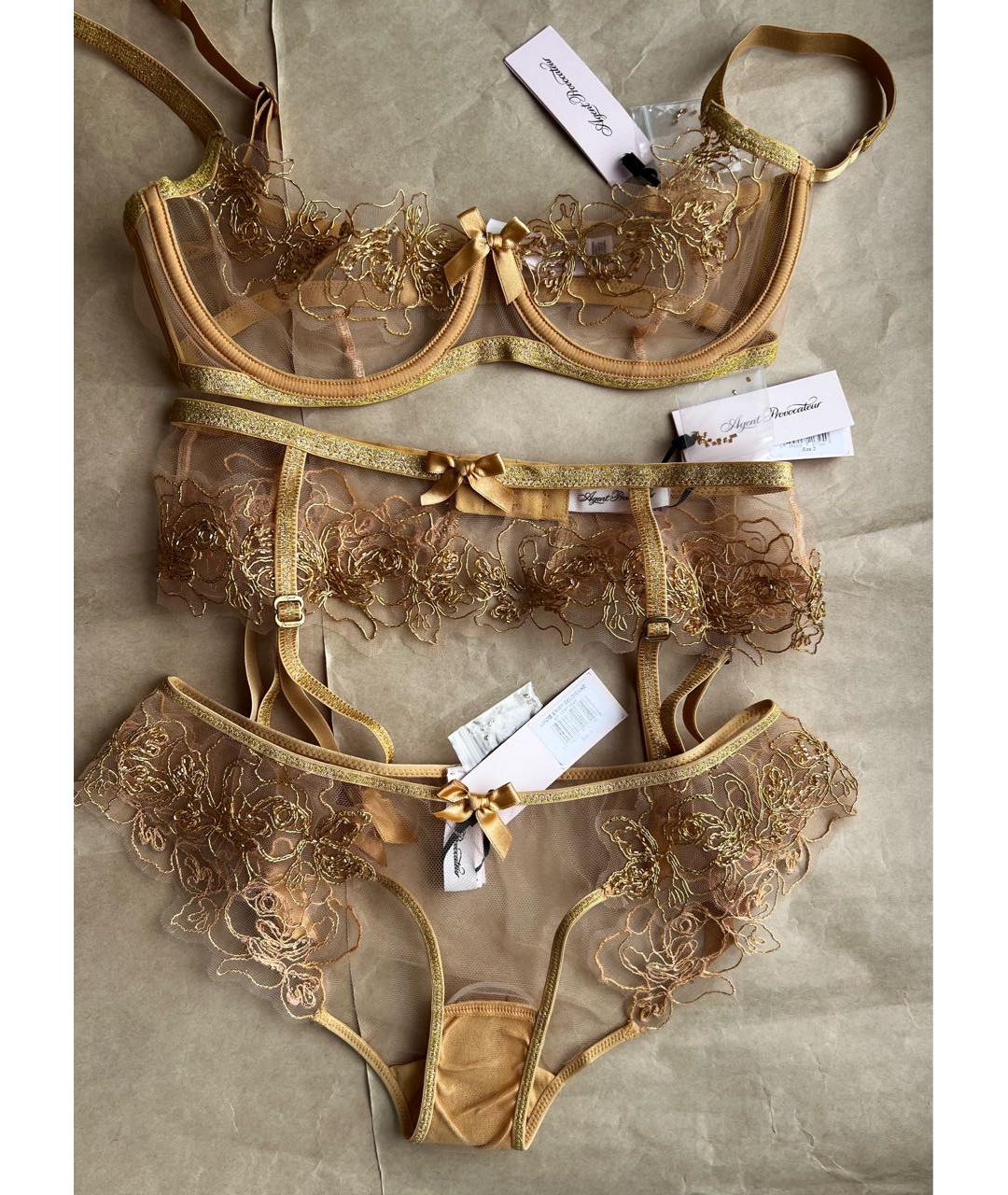 AGENT PROVOCATEUR Золотой комплекты, фото 2