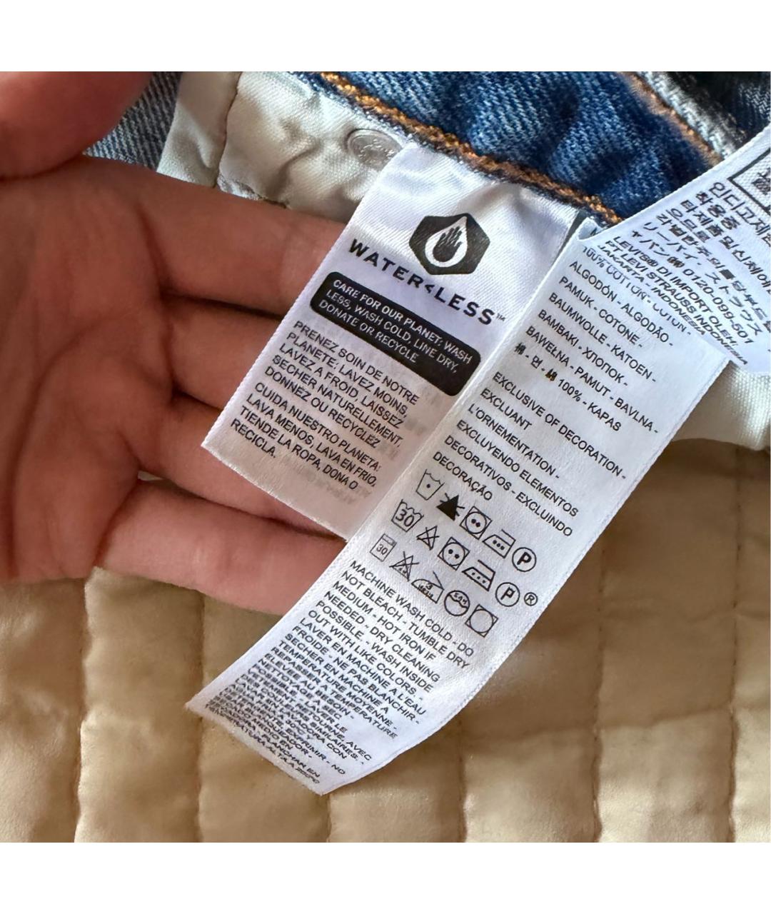 LEVI'S Синие хлопковые шорты, фото 7