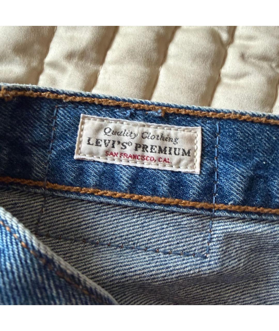 LEVI'S Синие хлопковые шорты, фото 6