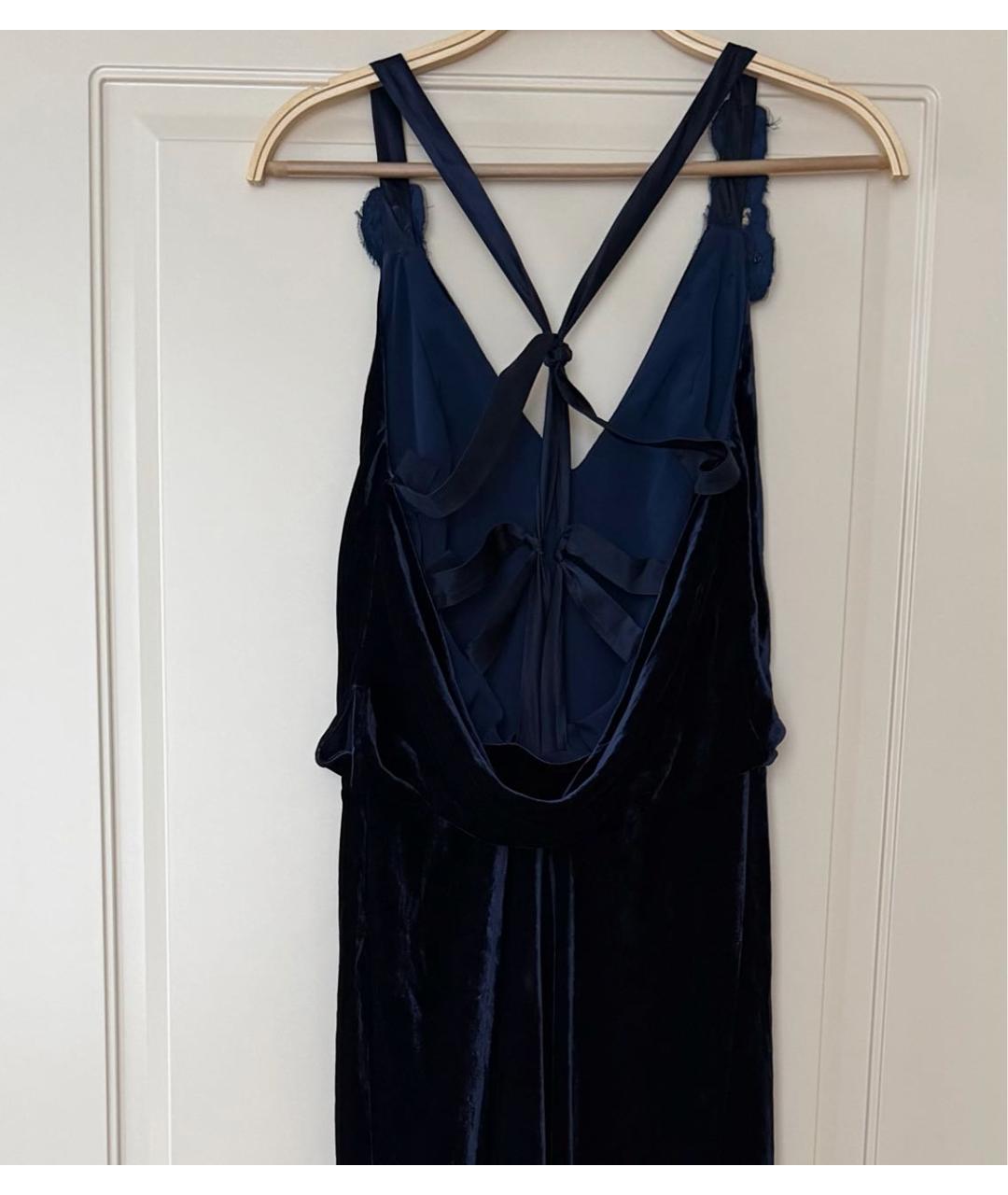 BCBG MAXAZRIA Темно-синее вискозное вечернее платье, фото 2