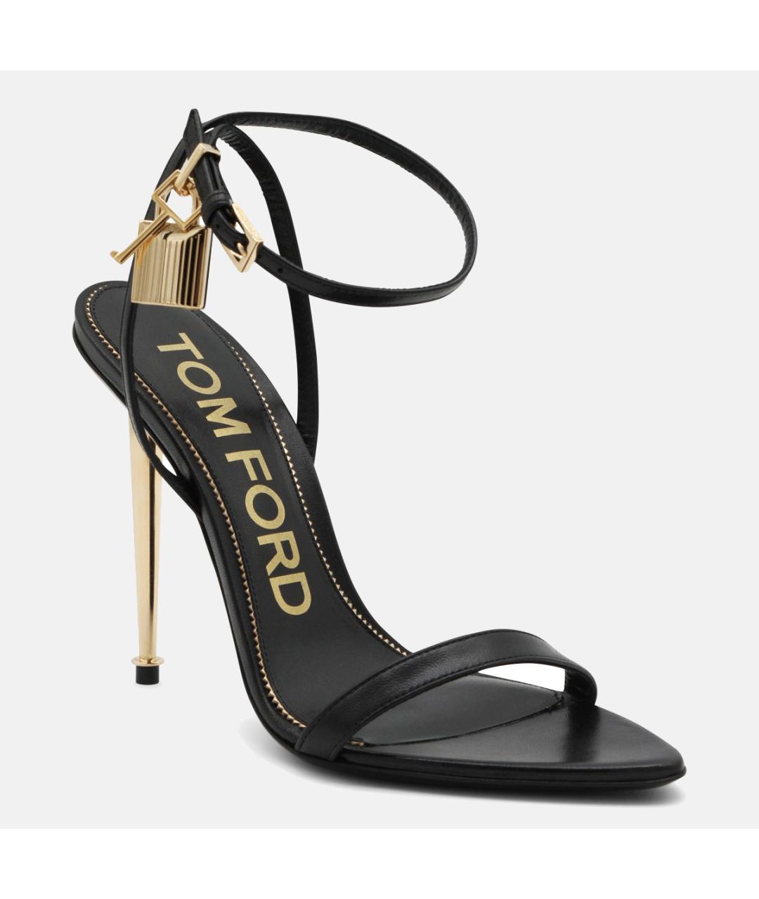 TOM FORD Черные босоножки, фото 5