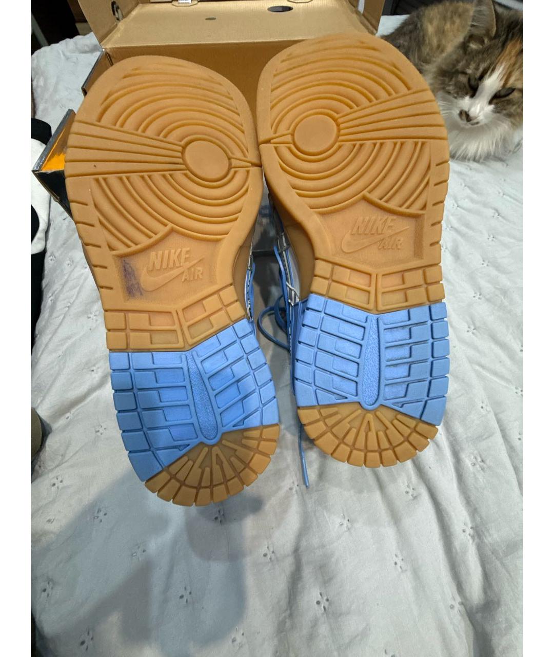 NIKE X OFF-WHITE Белые низкие кроссовки / кеды, фото 4