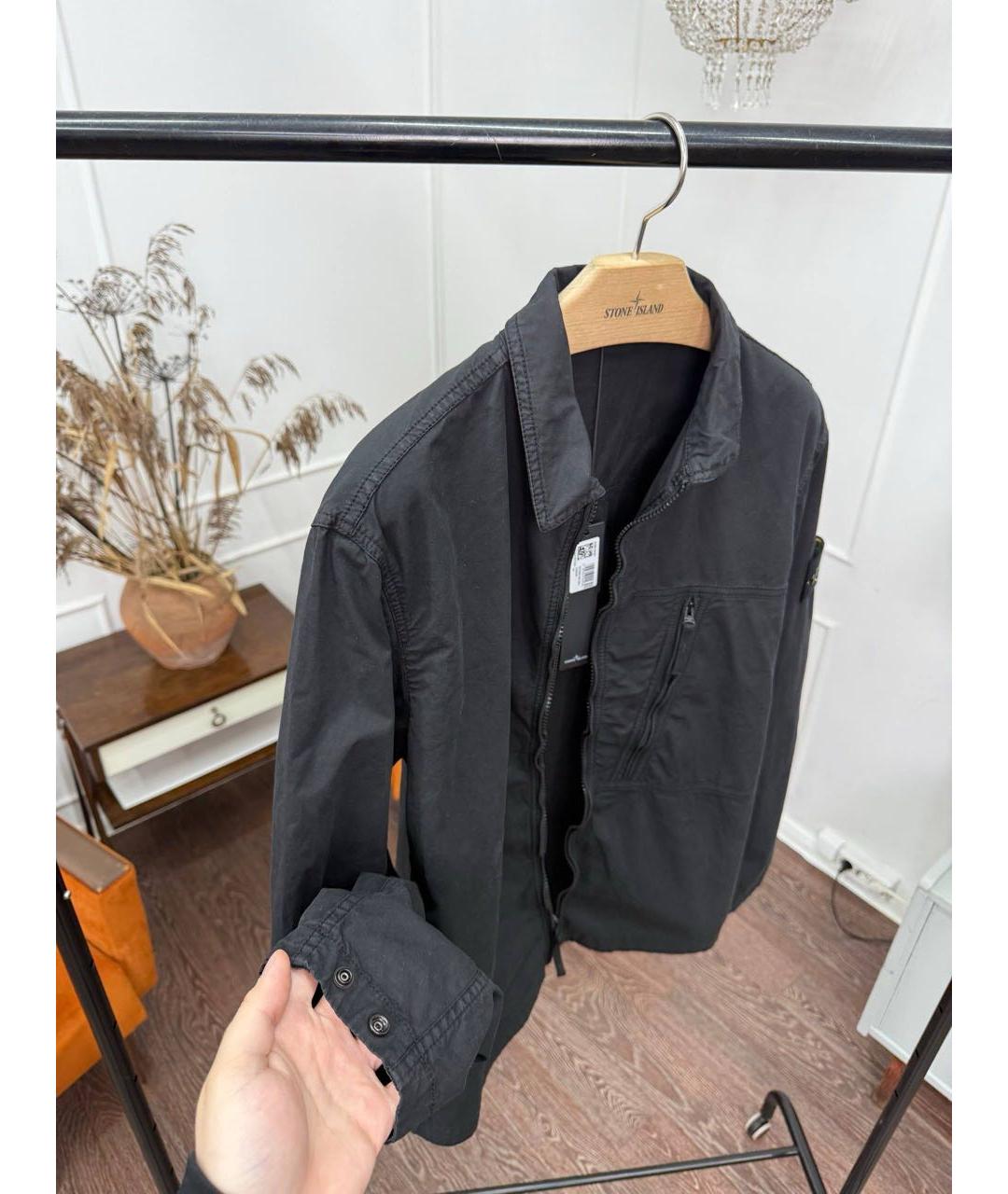 STONE ISLAND Черная куртка, фото 4