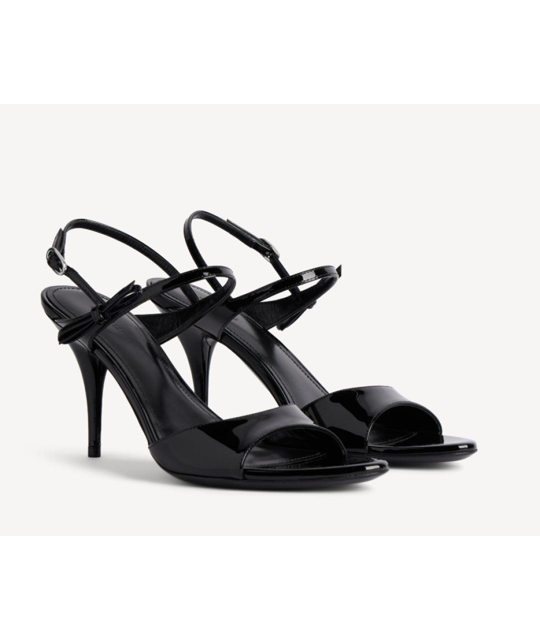 BALENCIAGA Черные кожаные босоножки, фото 7
