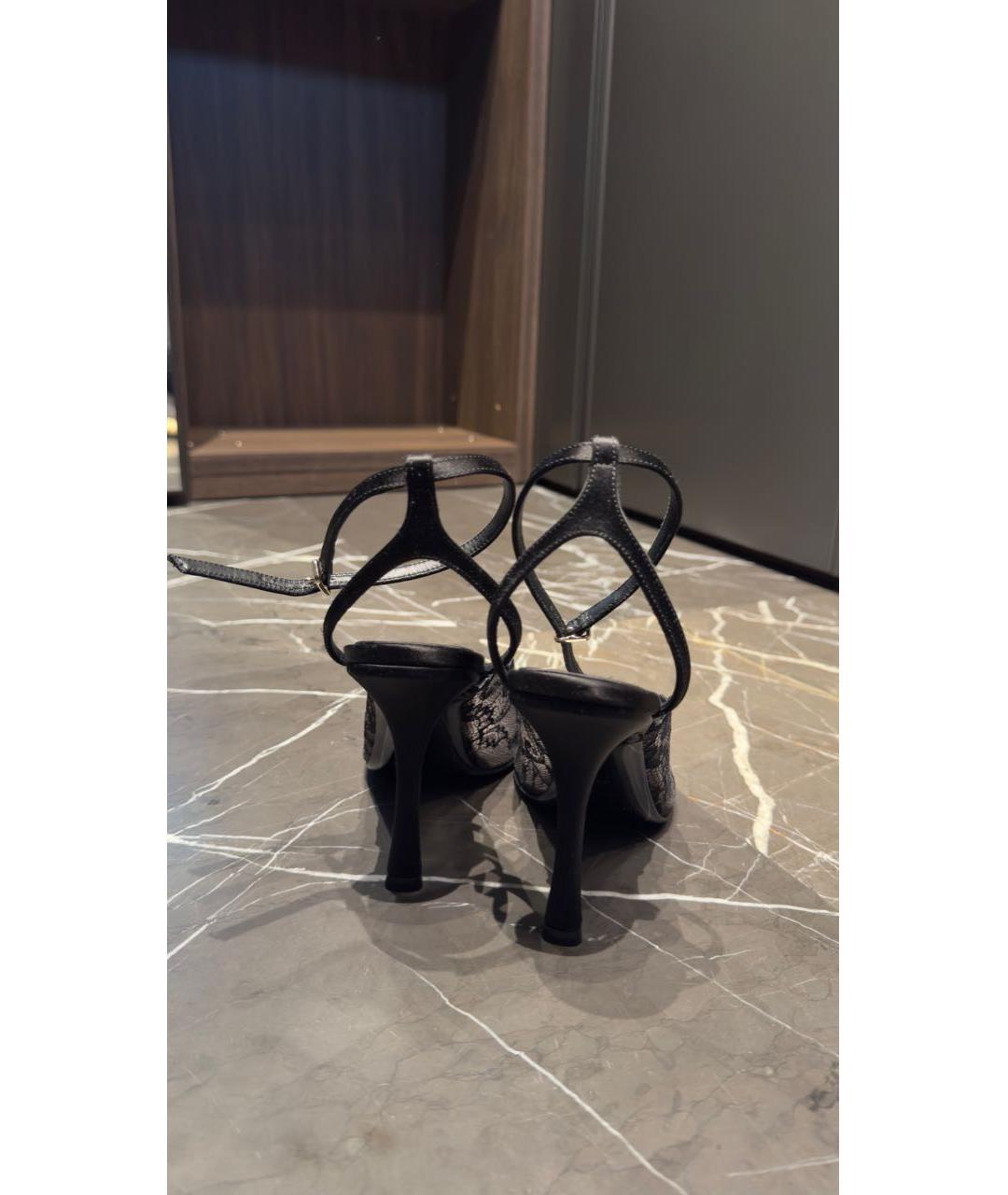 JIMMY CHOO Черные текстильные туфли, фото 3