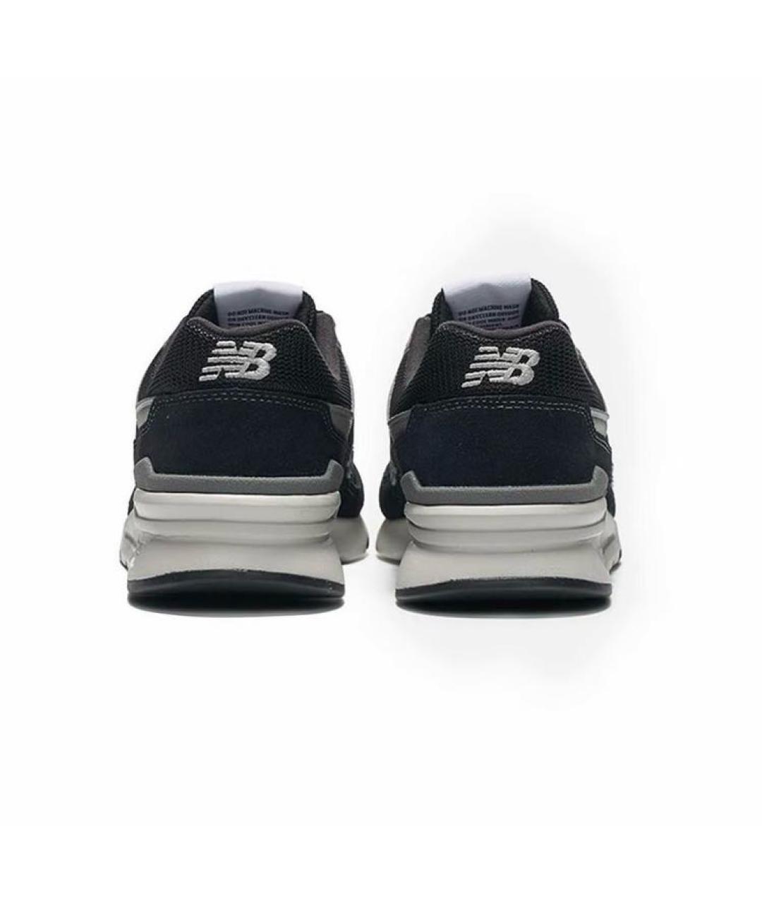 NEW BALANCE Черные замшевые низкие кроссовки / кеды, фото 4