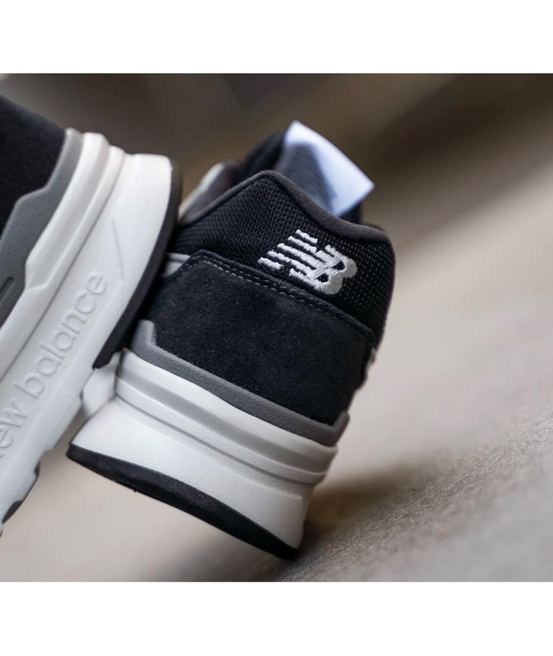 NEW BALANCE Черные замшевые низкие кроссовки / кеды, фото 8