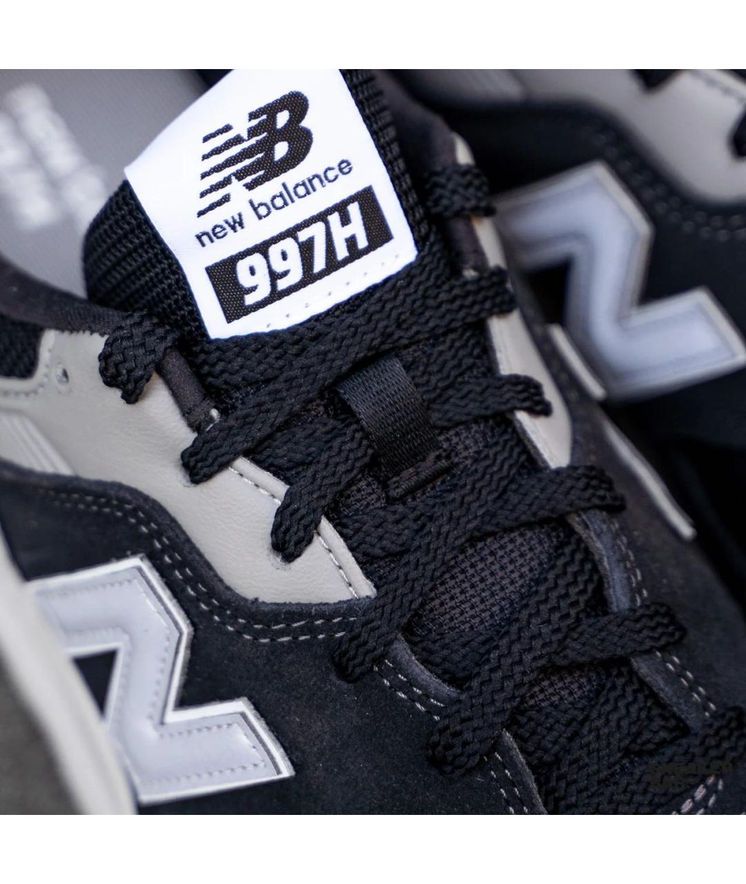 NEW BALANCE Черные замшевые низкие кроссовки / кеды, фото 7