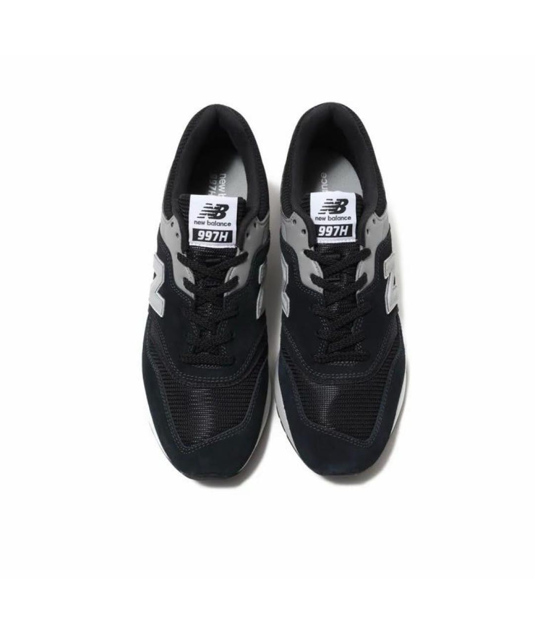 NEW BALANCE Черные замшевые низкие кроссовки / кеды, фото 3