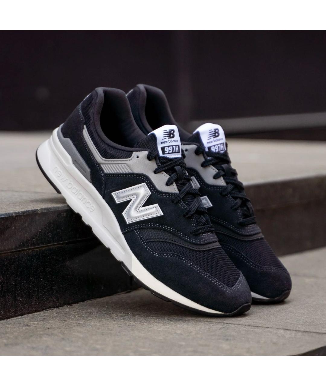 NEW BALANCE Черные замшевые низкие кроссовки / кеды, фото 6