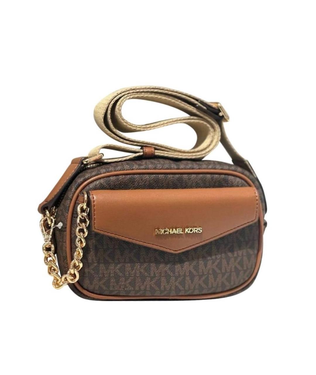 MICHAEL KORS Коричневая сумка через плечо, фото 8