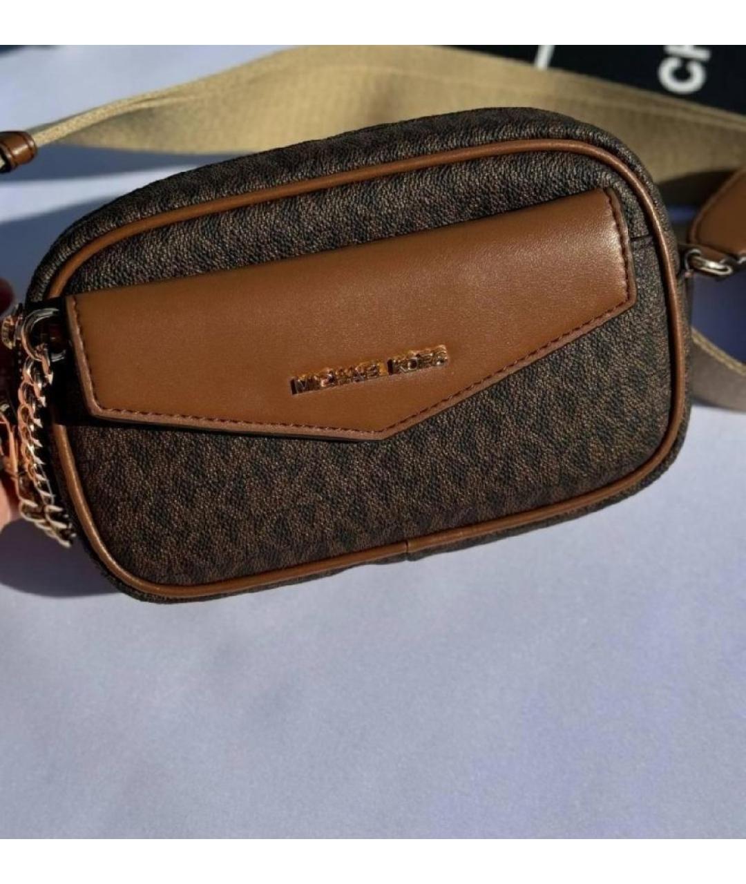 MICHAEL KORS Коричневая сумка через плечо, фото 5