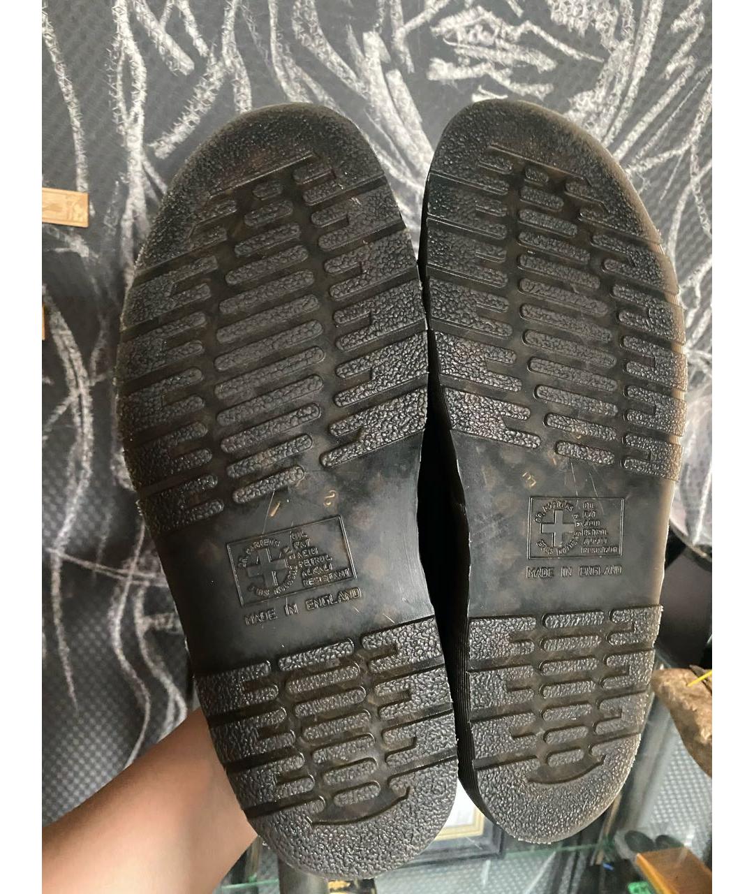 DR. MARTENS Черные кожаные сандалии, фото 5
