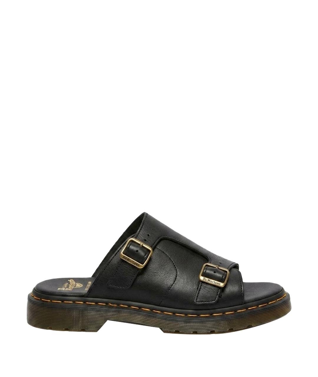 DR. MARTENS Черные кожаные сандалии, фото 1
