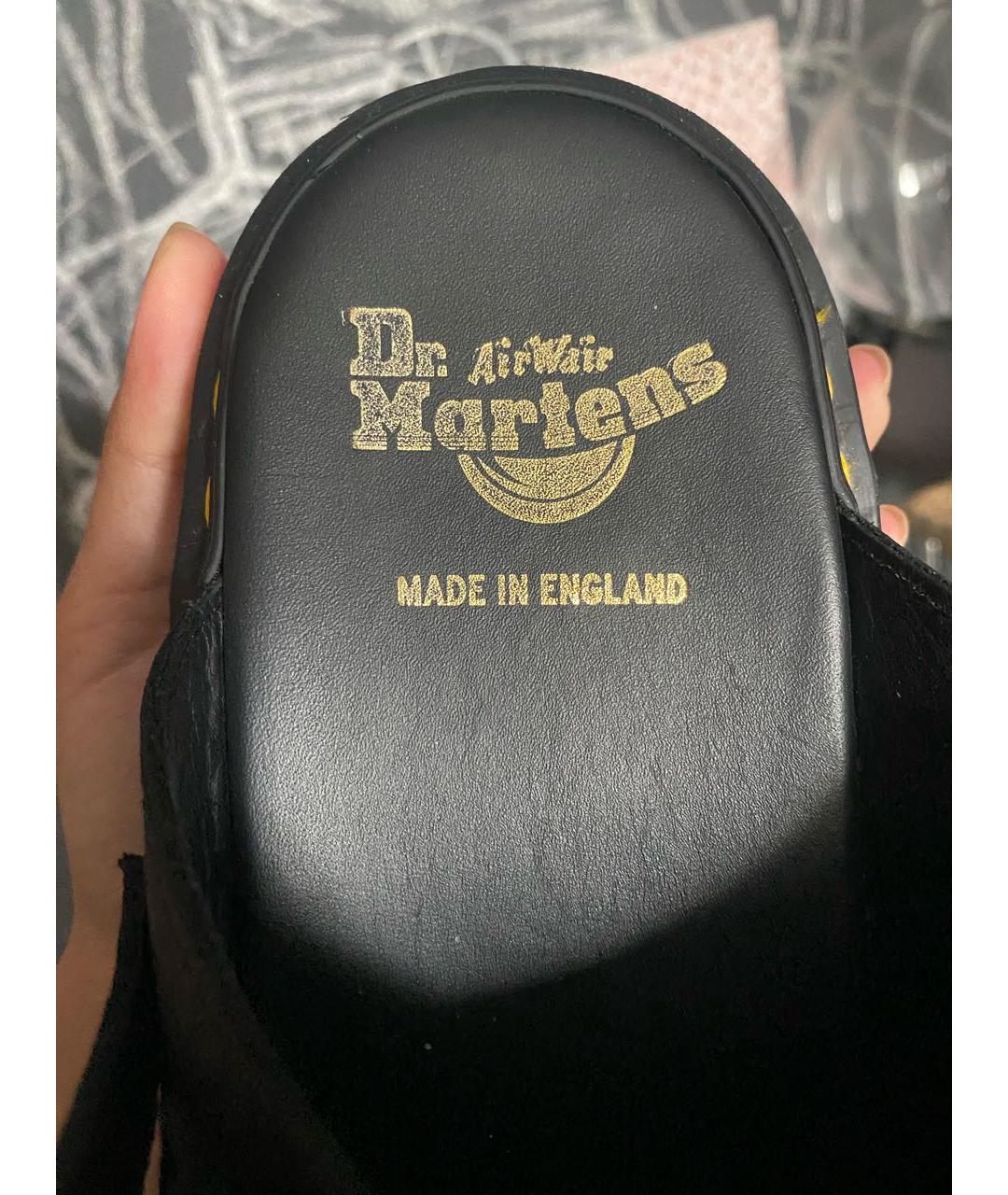 DR. MARTENS Черные кожаные сандалии, фото 6