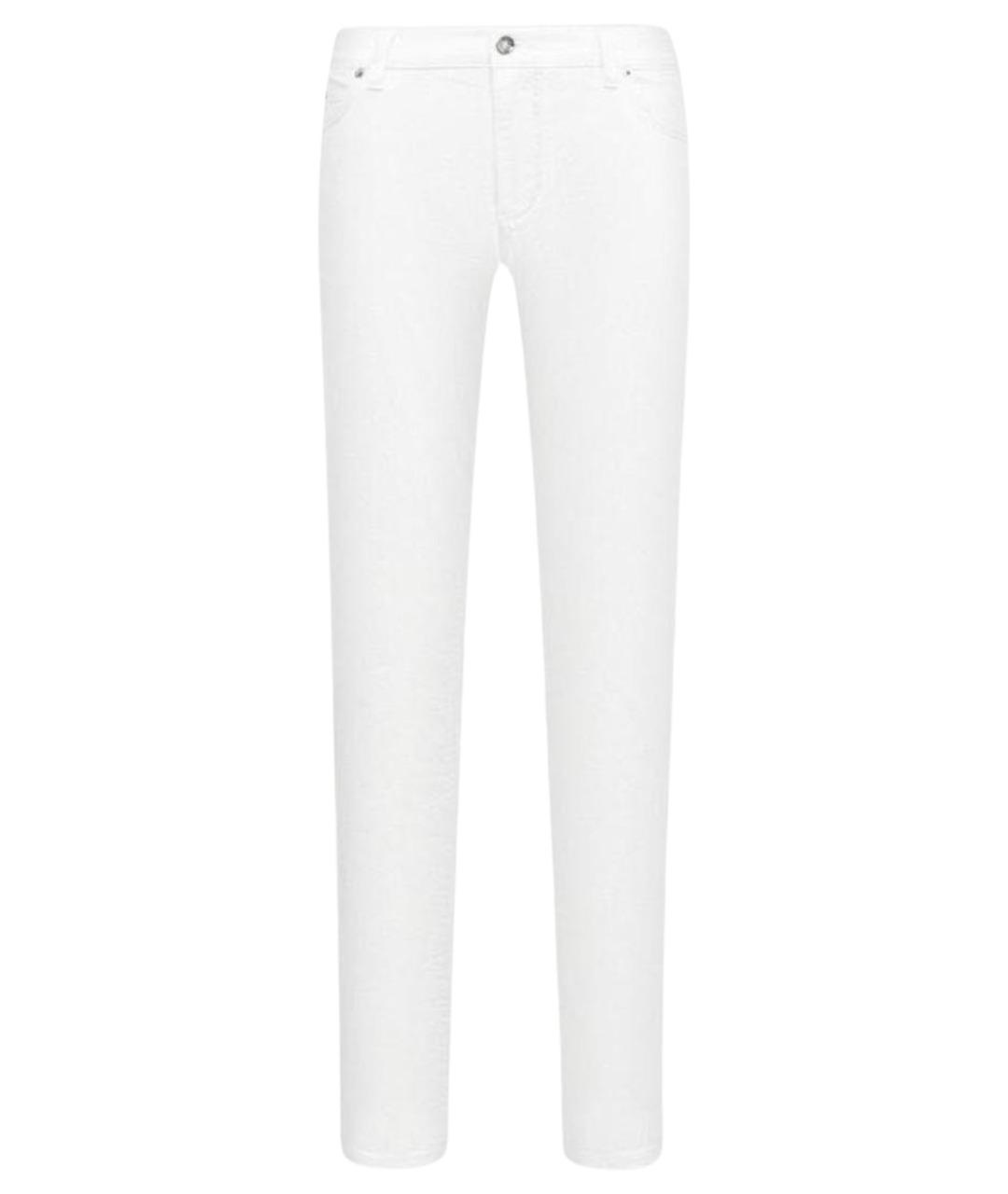 DOLCE&GABBANA Белые хлопко-эластановые джинсы скинни, фото 1