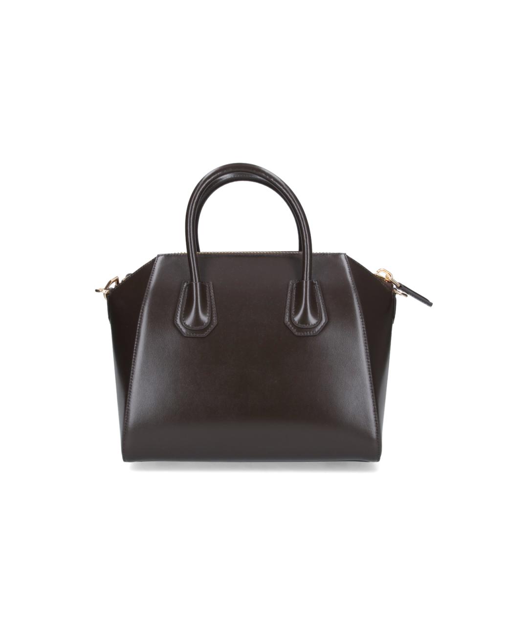 GIVENCHY Коричневая кожаная сумка с короткими ручками, фото 3