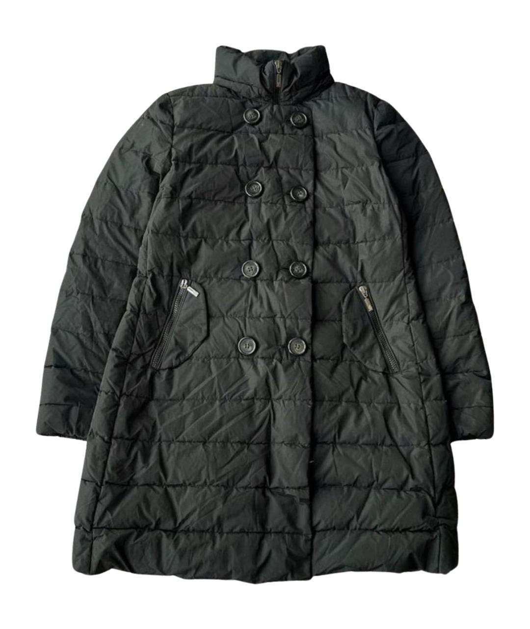 MONCLER Черный полиамидовый пуховик, фото 1