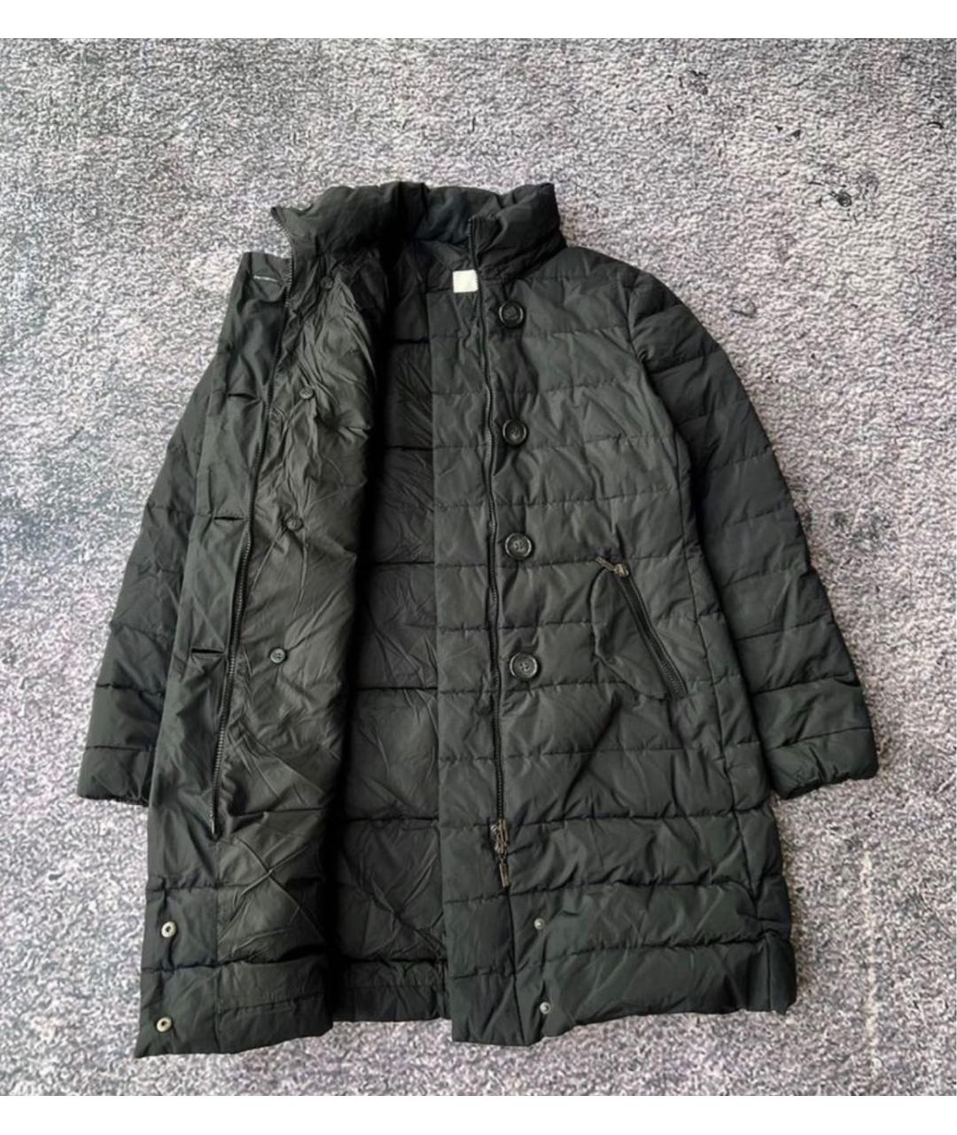 MONCLER Черный полиамидовый пуховик, фото 2