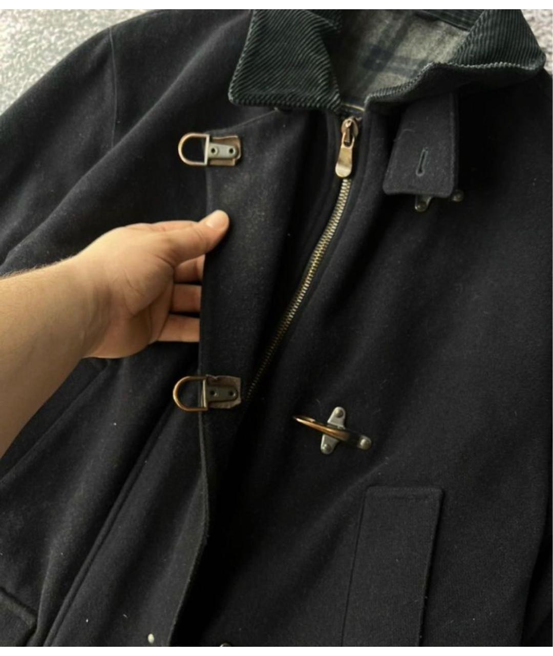 TRUSSARDI Черная шерстяная куртка, фото 6