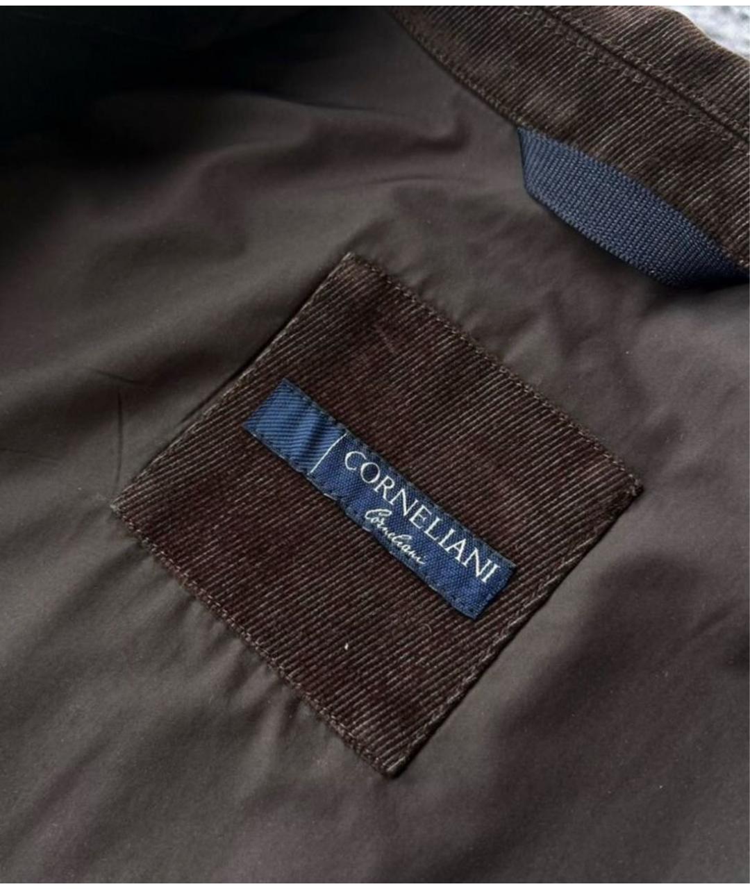 CORNELIANI Коричневая хлопковая куртка, фото 6