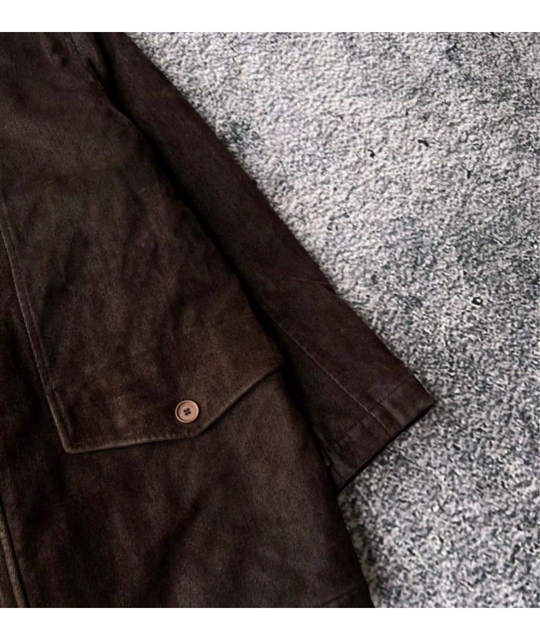 CORNELIANI Коричневая хлопковая куртка, фото 3