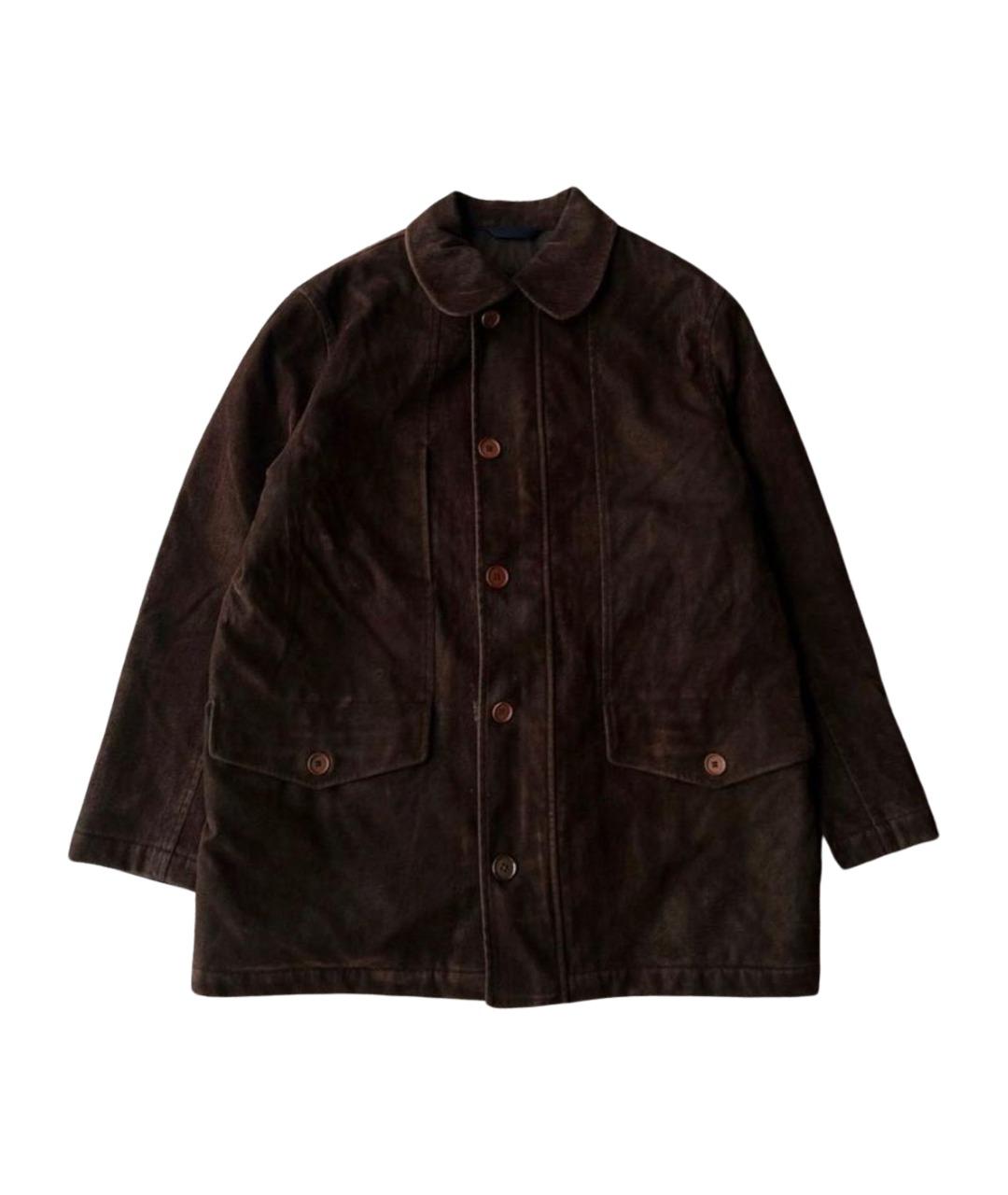 CORNELIANI Коричневая хлопковая куртка, фото 1