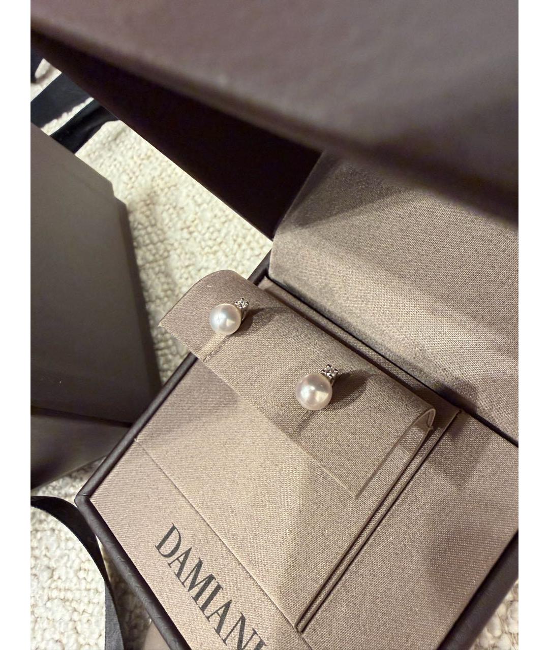 DAMIANI Белые серьги из белого золота, фото 3
