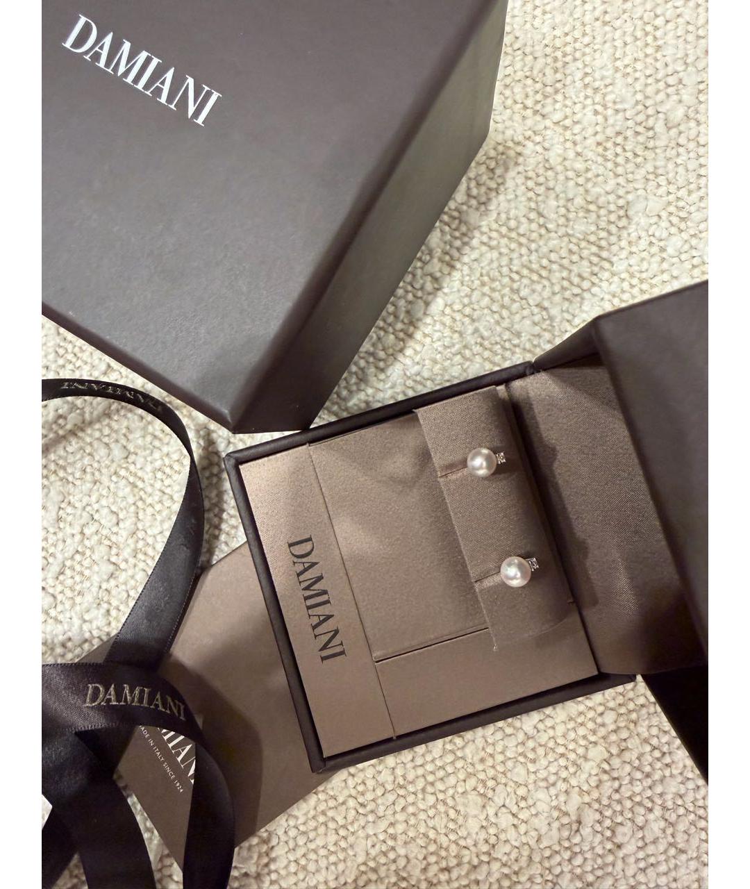 DAMIANI Белые серьги из белого золота, фото 5