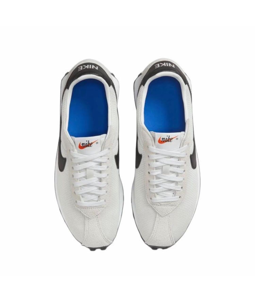 NIKE Белые текстильные низкие кроссовки / кеды, фото 3