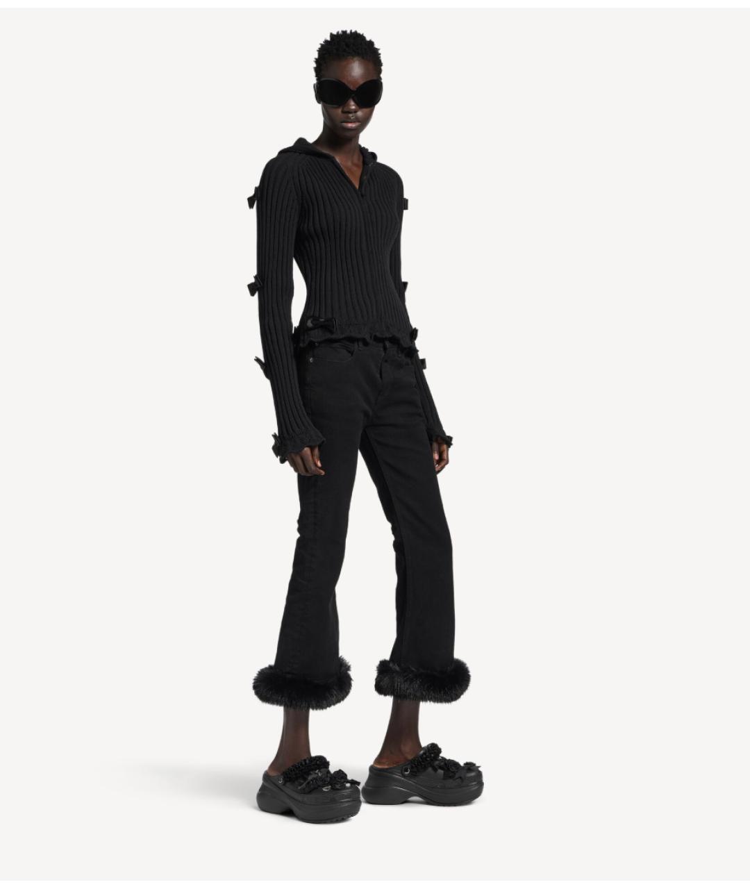 BALENCIAGA Черные резиновые мюли, фото 2