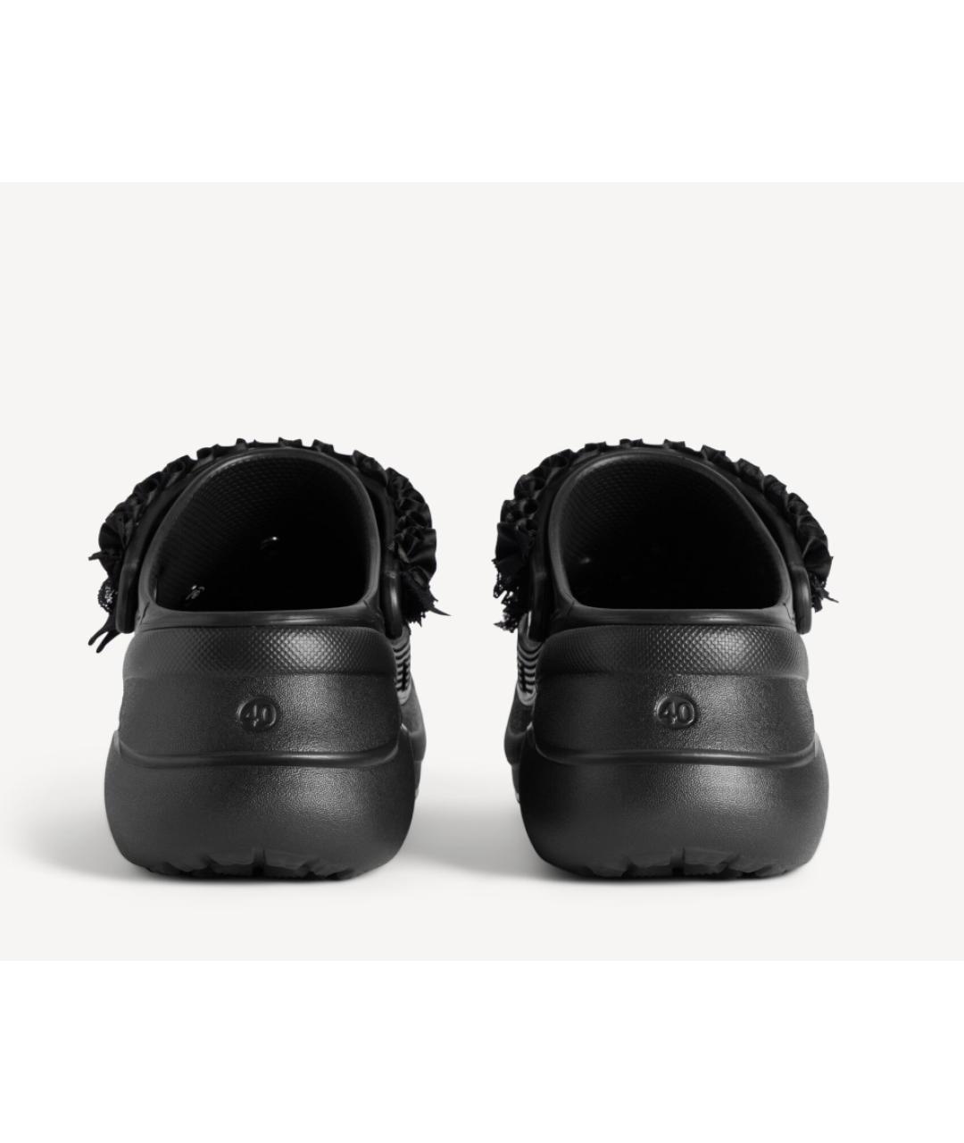 BALENCIAGA Черные резиновые мюли, фото 6