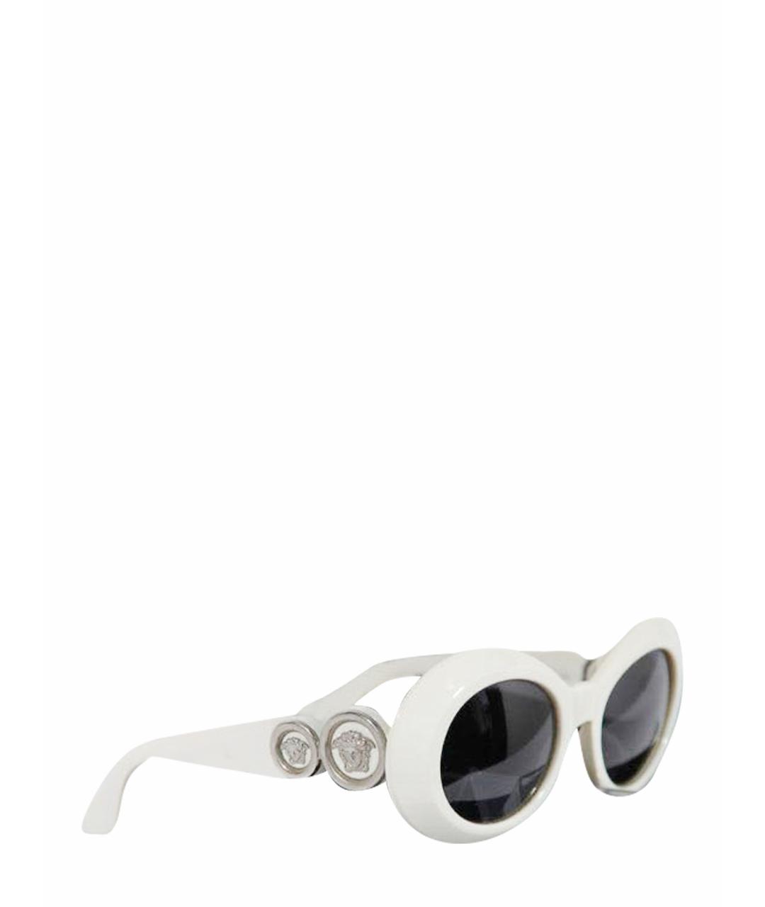 VERSACE Белые пластиковые солнцезащитные очки, фото 1