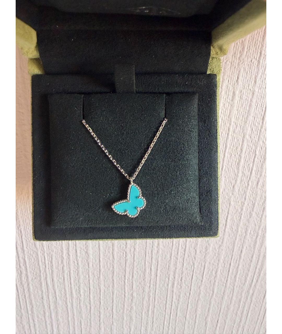 VAN CLEEF & ARPELS Бирюзовое колье из белого золота, фото 8