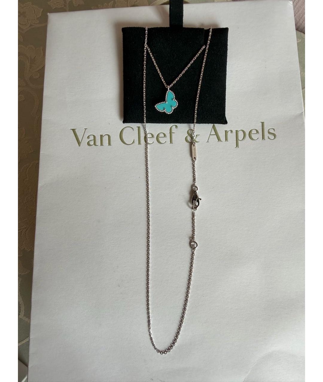 VAN CLEEF & ARPELS Бирюзовое колье из белого золота, фото 2
