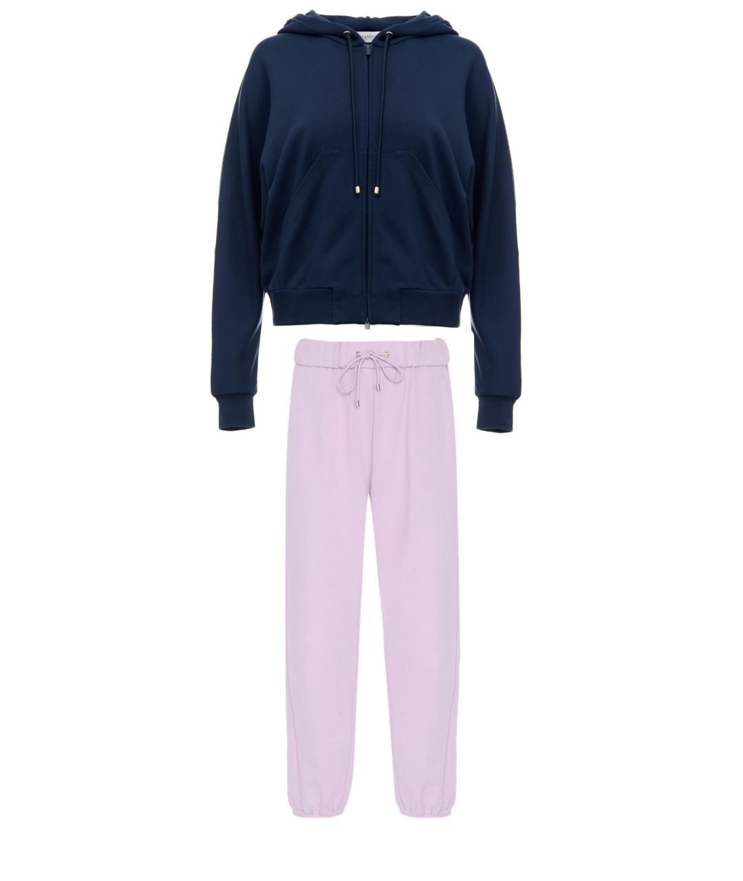 MAX MARA Темно-синий хлопковый спортивные костюмы, фото 1