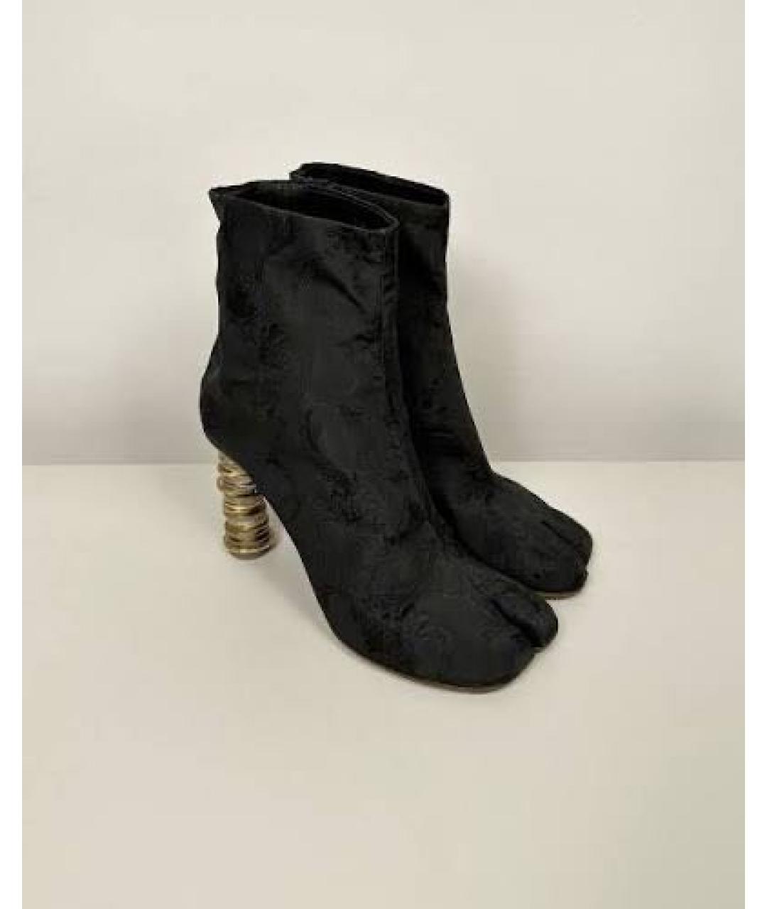 VETEMENTS Черные текстильные ботильоны, фото 9