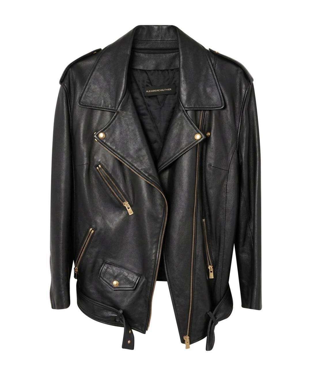 ALEXANDRE VAUTHIER Черная кожаная куртка, фото 1