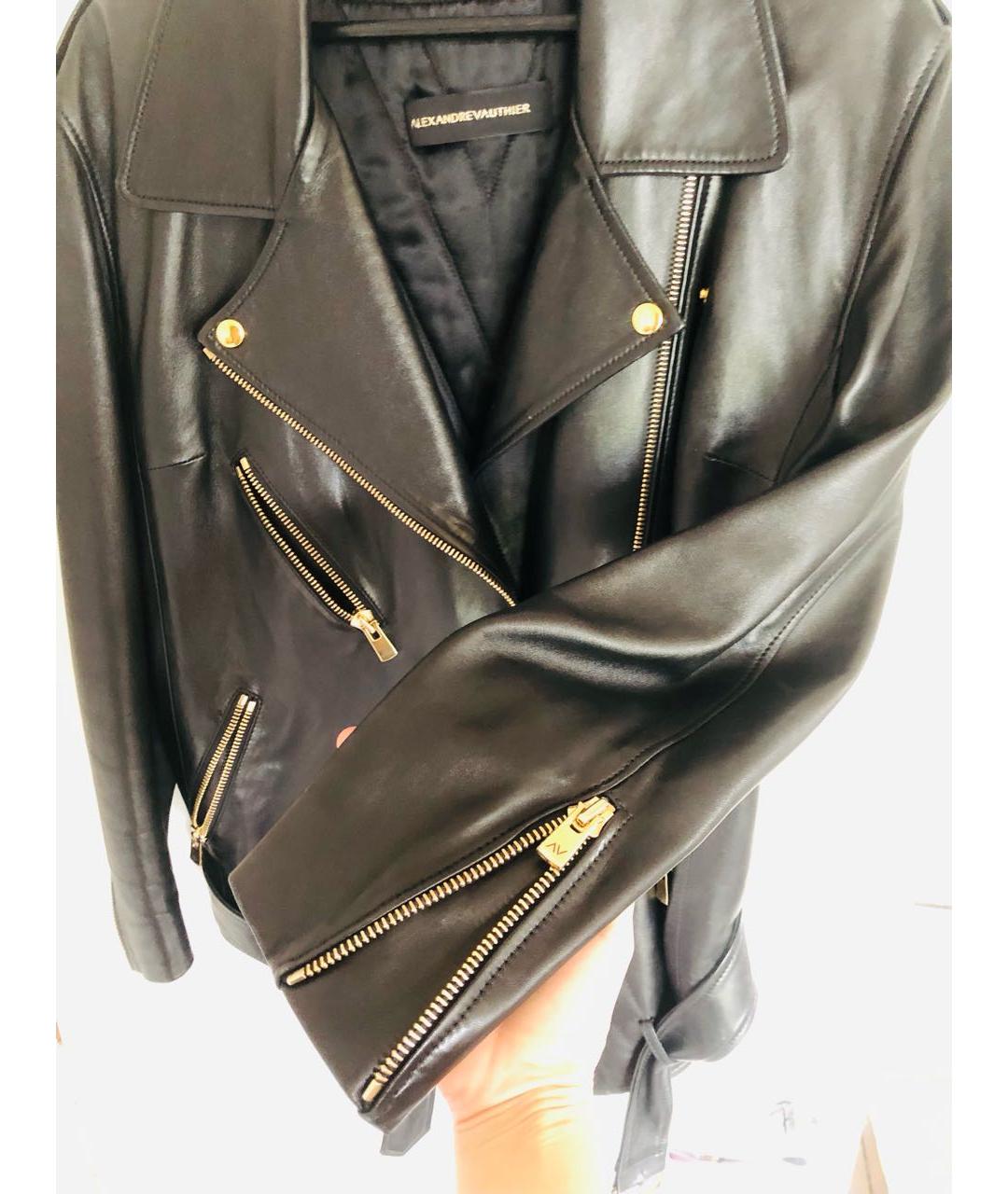 ALEXANDRE VAUTHIER Черная кожаная куртка, фото 5